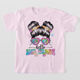 Hallo Zweite-Klasse-Coquette-Schleife-Lehrermädche T-Shirt
