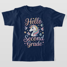 Hallo Zweite-Klasse-Coquette-Schleife-Lehrermädche T-Shirt