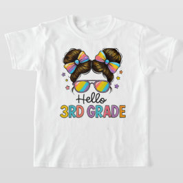 Hallo Zweite-Klasse-Coquette-Schleife-Lehrermädche T-Shirt