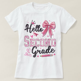 Hallo Zweite Klasse Erster Schultag Coquette Te T-Shirt