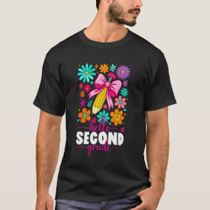 Hallo Zweite Klasse Kokette Florale Rückkehr zur S T-Shirt