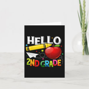 Hallo Zweite Klasse Lehrer Team Zweite Klasse Squa Karte