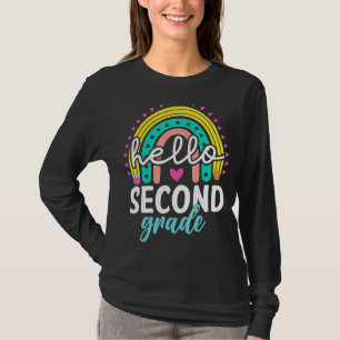 Hallo zweite Klasse Rainbown 2. Klasse zurück zum T-Shirt
