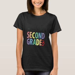 Hallo Zweite Klasse Regenbogen Vintage Zurück zur T-Shirt