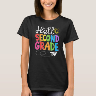 Hallo Zweite Klasse Spaß 2ND Klasse Zurück zur Sch T-Shirt
