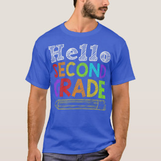 Hallo Zweite Klasse Team 2. Klasse zurück zur Schu T-Shirt