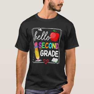 Hallo Zweite Klasse Team 2. Klasse zurück zur Schu T-Shirt