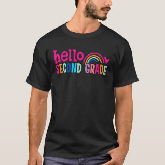 Hallo Zweite Klasse Zurück zur Schule 2. Klasse Le T-Shirt