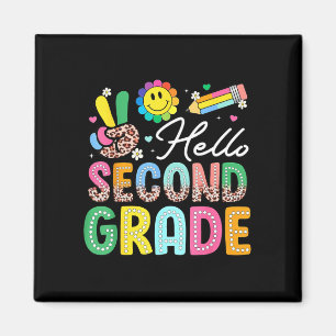Hallo zweite Klasse zurück zur Schule 2. Klasse Magnet