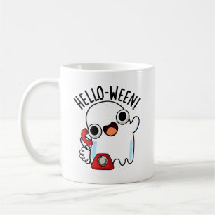 Hallo zwischen Funny Ghost Pun Kaffeetasse