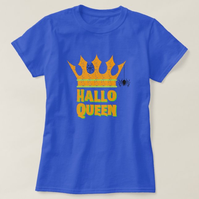 HalloQueen Crown Halloween T-Shirt (Design vorne)