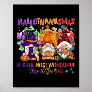 Hallothanksmas Es ist die wunderbarste Zeit der Poster