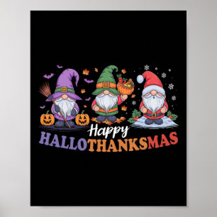 Hallothanksmas für Gnomes Lover Erntedank Chris Poster