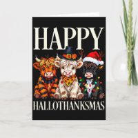 Hallothanksmas Highland-Rind Halloween Erntedankfe
