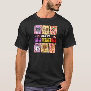 Hallothanksmas Kokette Schleife Halloween Erntedan T-Shirt