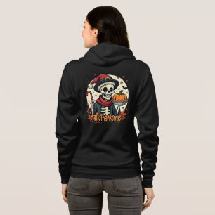 Hallothanksmas Skeleton: Pumpkin Pie & Candy Cane Hoodie