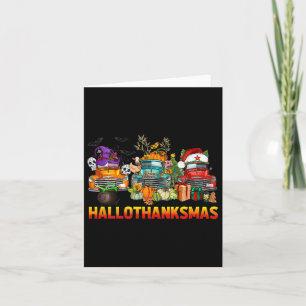 Hallothanksmas Trucks Halloween-Erntedank Chris Karte