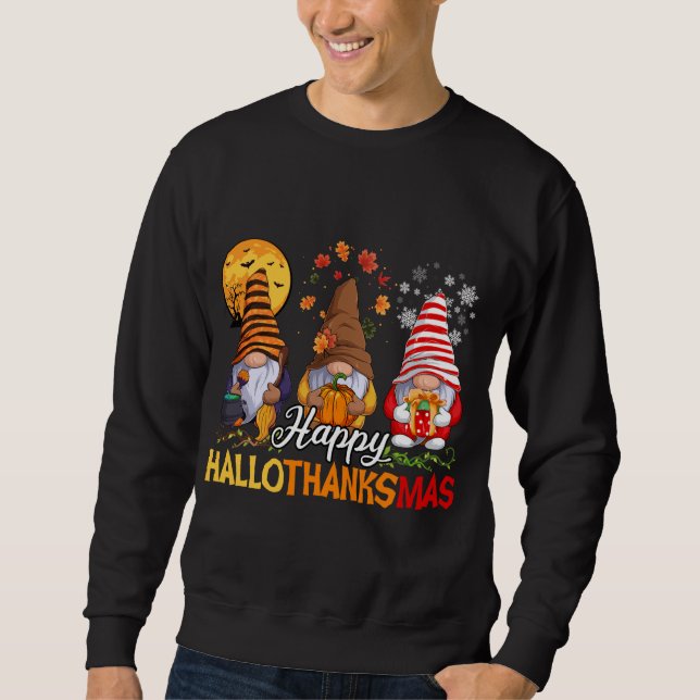 Hallothanksmas Weihnachtsfall Sweatshirt (Vorderseite)