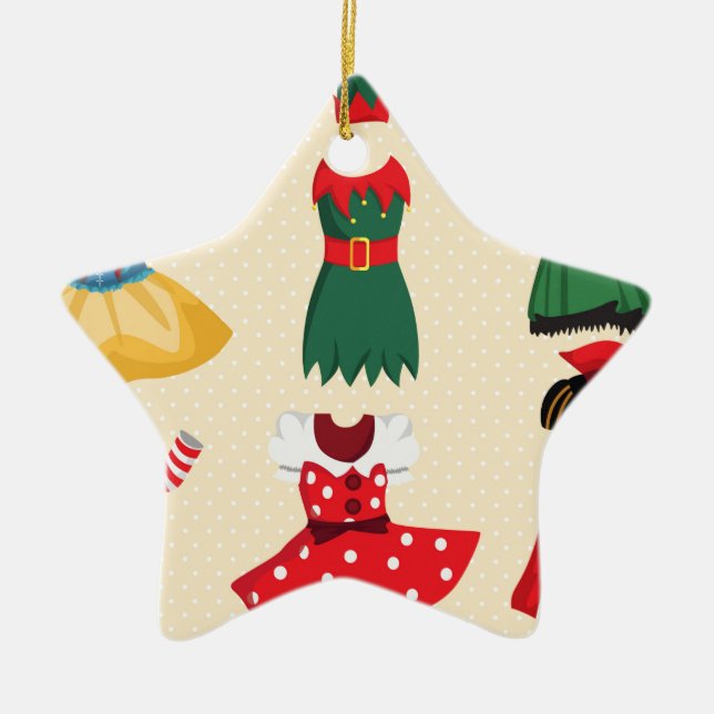 hallousische Kostüme Keramik Ornament (Vorne)
