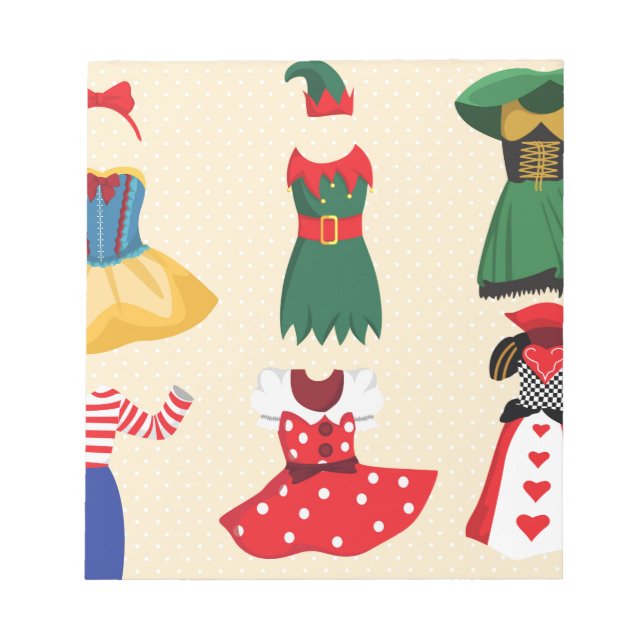 hallousische Kostüme Notizblock (Vorderseite)