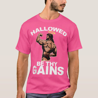 Hallow be dir Funny Swole Jesus Bodybuildi T-Shirt