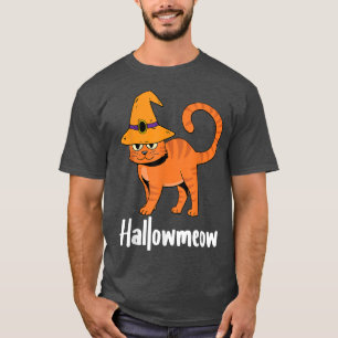 Hallow Meow Lazy Halloween Kostüm Funny Cat Kitte T-Shirt