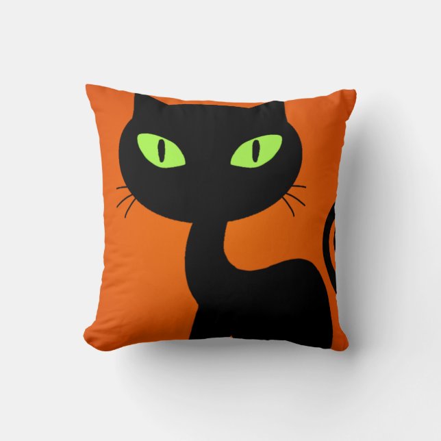 Hallow Pillows Creepy Cats Kissen (Vorderseite)