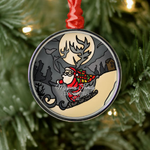 Hallow Rustic Holiday Club Ornament Aus Metall