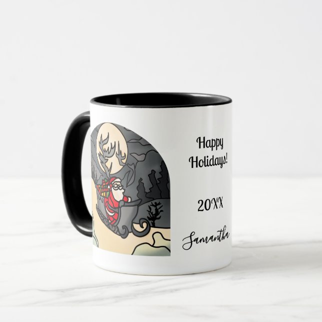 Hallow Rustic Holiday Club Tasse (Vorderseite Links)
