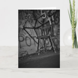 Hallowe’en card "Warte Lieferung" Karte