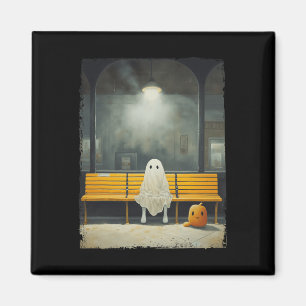 Hallowee der Vintagen Niedlich Ghost-Wart Magnet