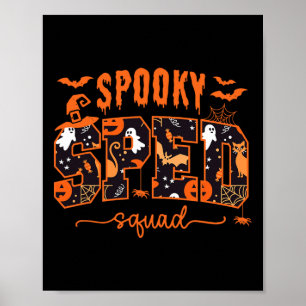 Hallowee des Sped Squad Teams Special Bildung Teac Poster