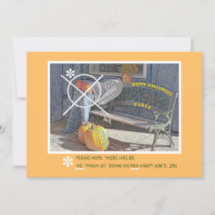 HALLOWEE EINLADUNG/HUMOROUS/KUSTOMIZABLE/PUMPKIN M EINLADUNG