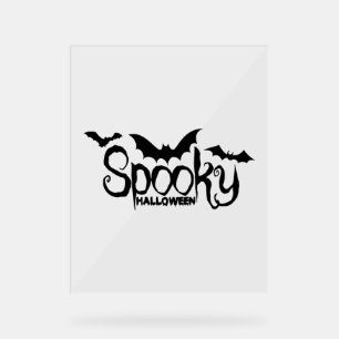 Halloweed Funny Hippie Pumpkin Halloween Acrylschild