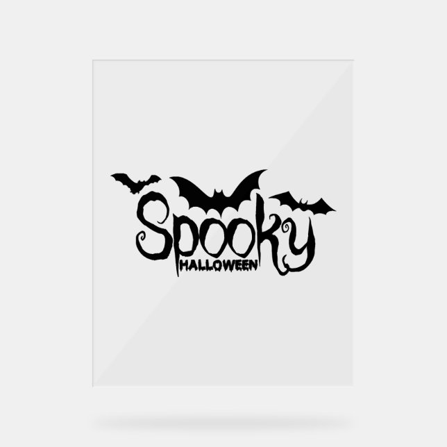 Halloweed Funny Hippie Pumpkin Halloween Acrylschild (Vorderseite)