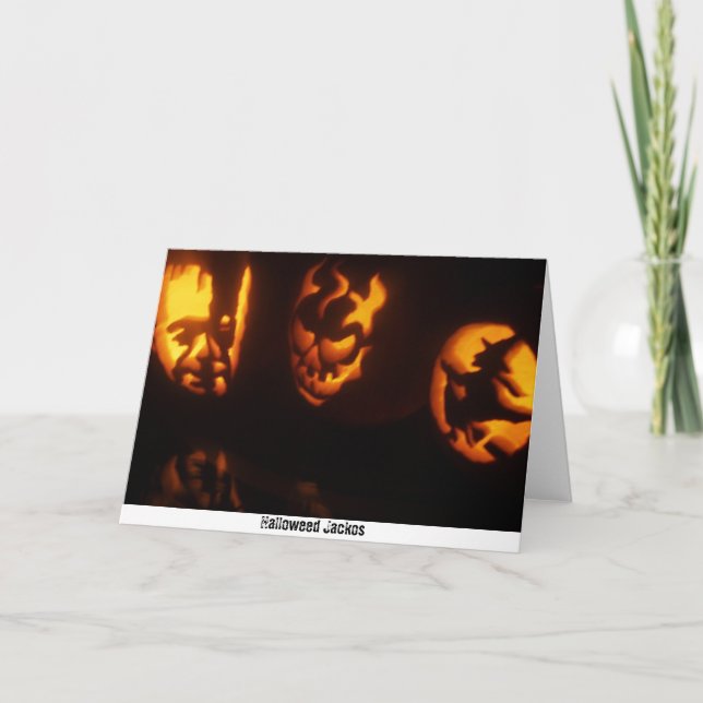 Halloweed Jackos Karte (Vorderseite)