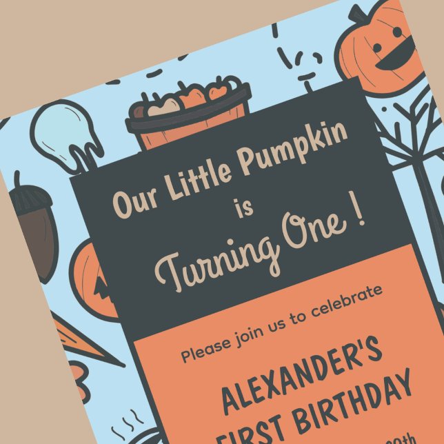 Halloween 1. Geburtstag Einladungen Herbstkürbis (Halloween-1st-birthday-invitations-autumn-pumpkin-1)