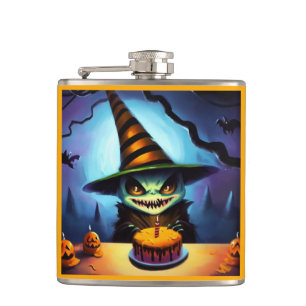 Halloween 1. Geburtstag Flachmann