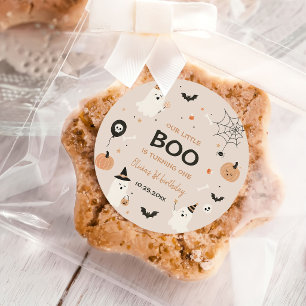 Halloween 1. Geburtstag Mädchen Geist Runder Aufkleber