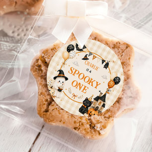 Halloween 1. Geburtstag Mädchen Geist Runder Aufkleber