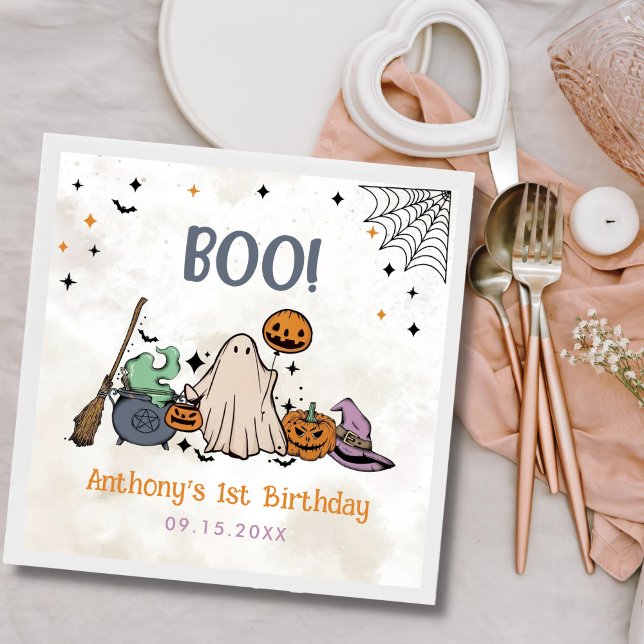 Halloween 1. Geburtstag Party Serviette (Von Creator hochgeladen)