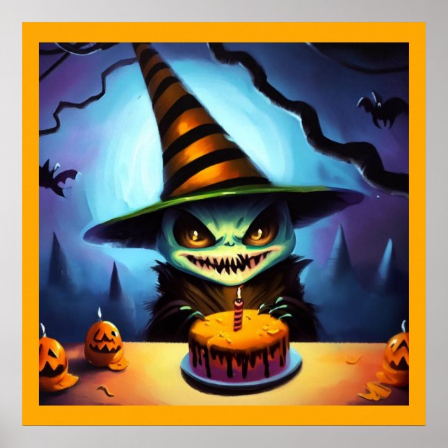 Halloween 1. Geburtstag Poster (Vorne)