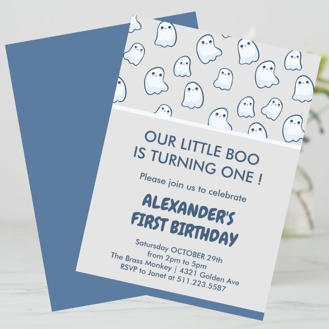 Halloween 1. Geburtstag spooktacular niedlich Einladung (Halloween-1st-birthday-spooktacular-cute-invitation-1)
