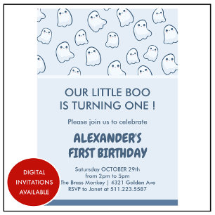 Halloween 1. Geburtstagsspoktacular Einladung