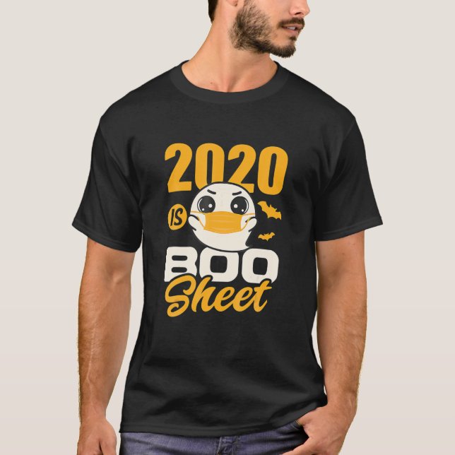 Halloween 2020 ist ein Bootschild-Geist T-Shirt (Vorderseite)