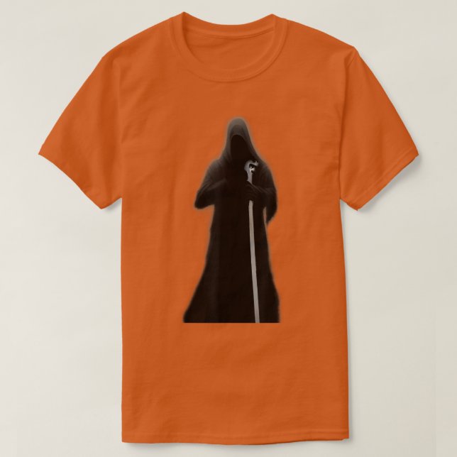 Halloween 2022 Grim Sensenmann Spooky Kostüm Beäng T-Shirt (Design vorne)