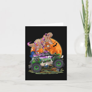 Halloween 2023 Dinosaurier Skeleton T rex Beängsti Karte