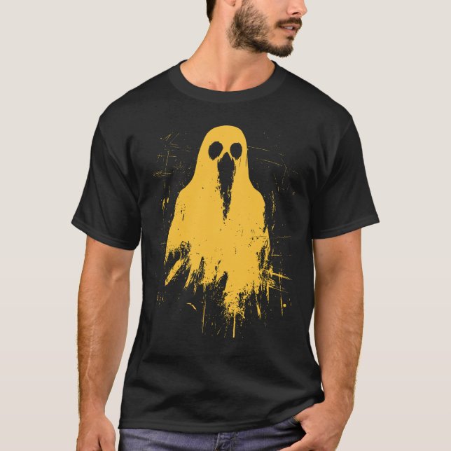 Halloween 2024 Grunge Trendy Y2K Mustard T-Shirt (Vorderseite)