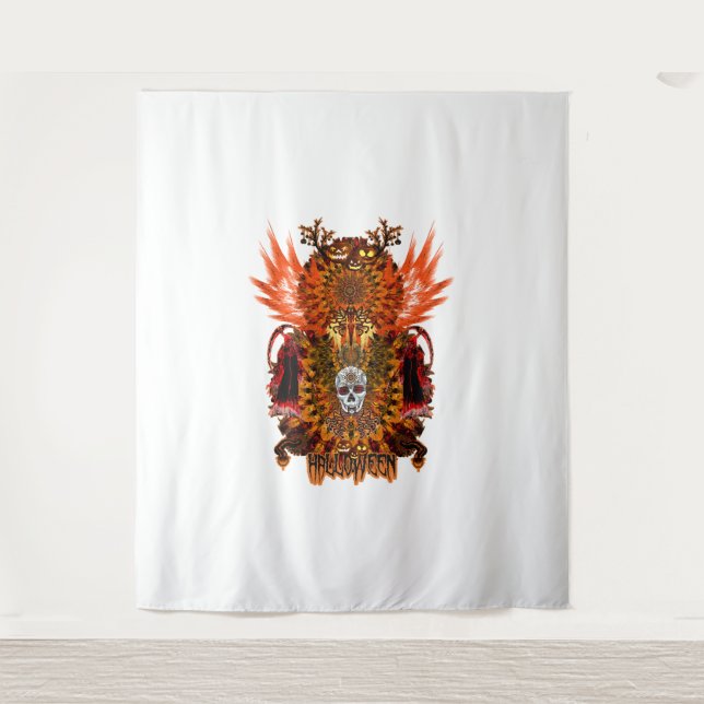 Halloween 2024 wandteppich (Vorderseite)