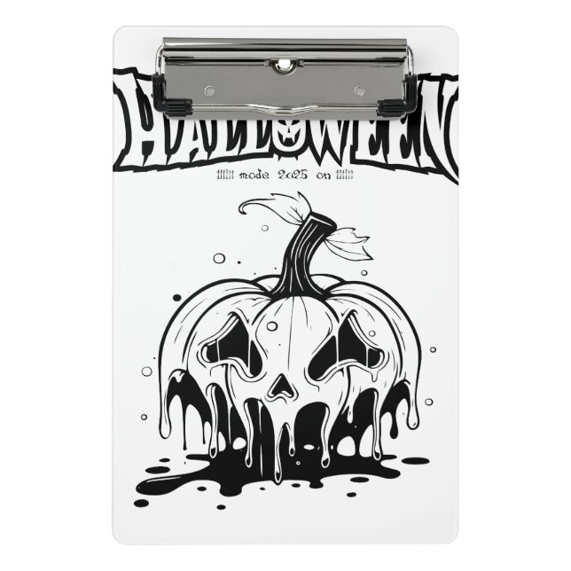 Halloween 2025 Grusel-Saison Mini Klemmbrett (Vorderseite)